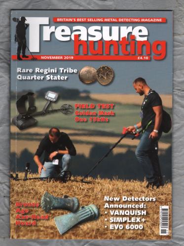 Treasure Hunting Magazine - November 2019 - `Rare Regini Tribe Quarter Stater` - Greenlight Publishing