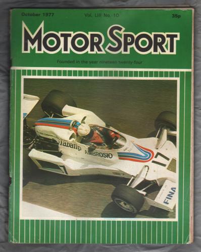 MotorSport - Vol.LIII No.10 - October 1977 - `How the New Rover 3500 is Made` - Motor Sport Magazine Limited