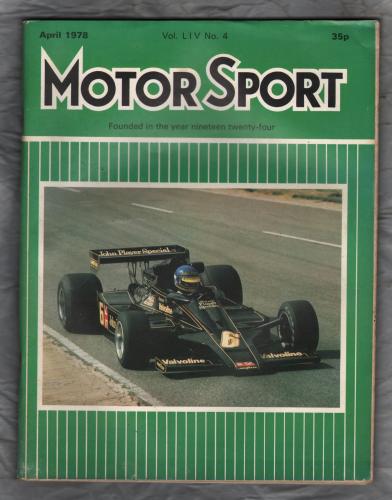 MotorSport - Vol.LlV No.4 - April 1978 - `Road Test: Aston Martin Vantage` - Motor Sport Magazine Limited