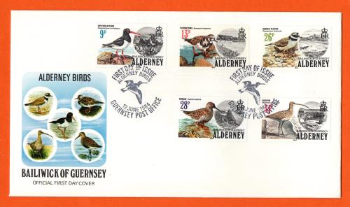Bailiwick Of Guernsey - FDC - 1984 - Alderney Birds Issue - Official First Day Cover