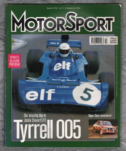 MotorSport - Vol.LXXIV No.3 - March 1998 - `Roger Clark Remembered` - Haymarket Motoring Publications