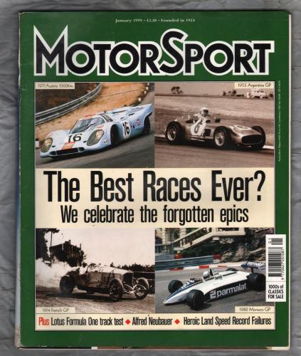 MotorSport - Vol.LXXV No.1 - January 1999 - `Land Speed Record Failures` - Haymarket Motoring Publications
