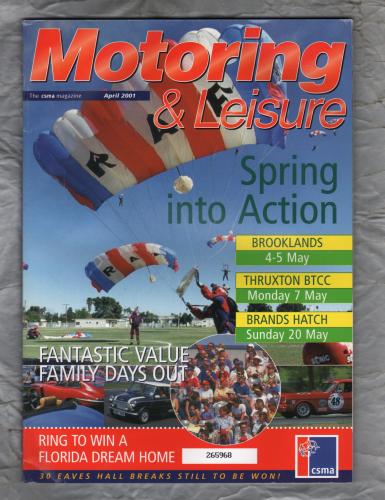 Motoring & Leisure - April 2001 - `Focus On: Renault Clio Sport` - Civil Service Motoring Association Ltd