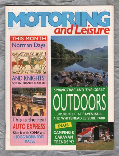 Motoring & Leisure - March 1992 - `Motown Smogbusters` - Civil Service Motoring Association Ltd