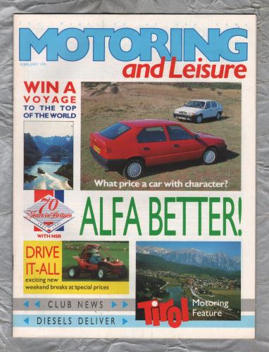 Motoring & Leisure - February 1991 - `Diesels Deliver` - Civil Service Motoring Association Ltd