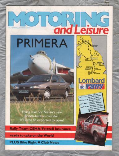 Motoring & Leisure - November/December 1990 - `Nissan`s Primera` - Civil Service Motoring Association Ltd