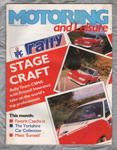 Motoring & Leisure - November/December 1989 - `Skoda Favorit` - Civil Service Motoring Association Ltd