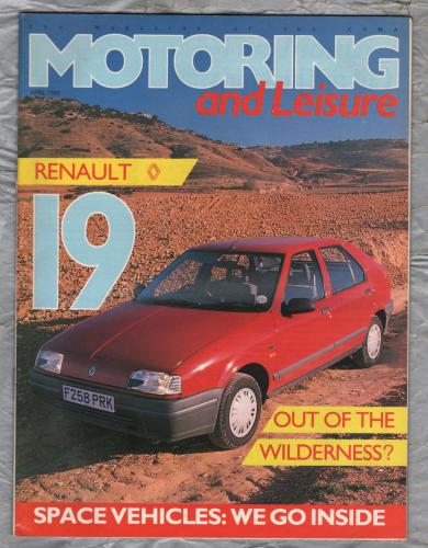 Motoring & Leisure - April 1989 - `Renault 19` - Civil Service Motoring Association Ltd