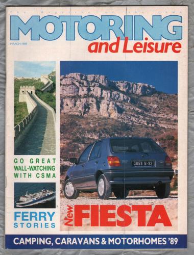 Motoring & Leisure - March 1989 - `Escort Encore` - Civil Service Motoring Association Ltd