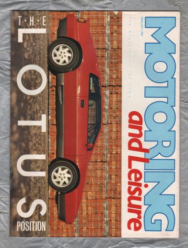Motoring & Leisure - February 1988 - `The Lotus Position` - Civil Service Motoring Association Ltd