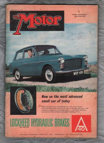 Motor Magazine - Vol.115  No.2977 - February 25th 1959 - `Road Test No.6/59 - The NSU Prince` - Published by Temple Press Limited