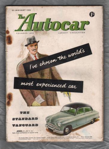 Autocar Magazine - Vol.100 No.3035 - January 29th 1954 - `Argentine Grand Prix` - Published by Iliffe & Sons Ltd