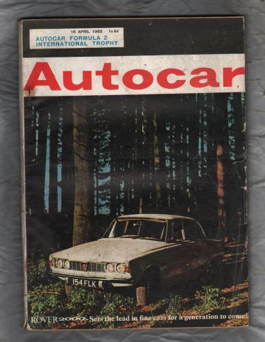 Autocar Magazine - Vol.122 No.3609 - April 16th 1965 - `Cosworth SCA 65 - Formula 2 Engine` - Published by Iliffe Transport Publications