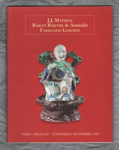 J.J Mathias,Baron Ribeyre & Associes,Farrando Lemoine Auction Catalogue - `Ceramiques Anciennes` - Paris - Vendredi 6 Novembre 2009
