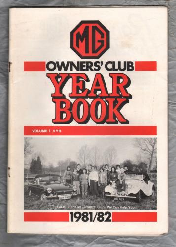 MG Owners` Club - Year Book - Vol.1 5YB - 1981/2 - `The J.2 MG Midget` - Published by MG Owners Club