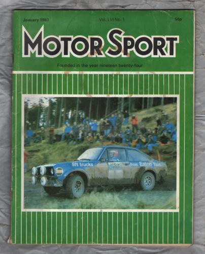 MotorSport - Vol.LVI No.1 - January 1980 - `Maserati 250F` - Published by Motor Sport Magazines Ltd