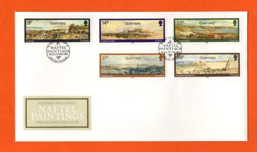 Bailiwick Of Guernsey - FDC - 1985 - Naftel Paintings Issue - Official First Day Cover