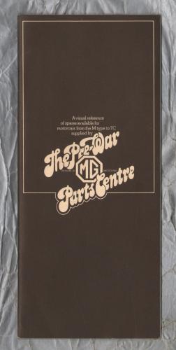 The Pre-War MG Parts Centre - M Type to TC/1929 to 1946 Parts Catalogue - July 1981 - Designed and Published by Richard Geiger
