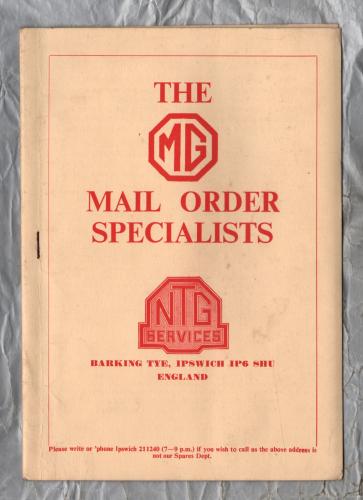 The MG Mail Order Specialists - NTG Services - Parts Catalogue from Sept 1973 with Price List from Qct 1973 