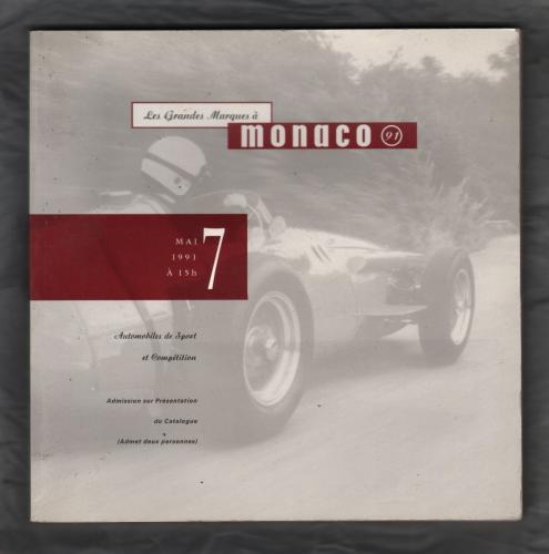 Robert Brooks (Auctioneers) - Les Grandes Marques a Monaco -`Automobiles de Sport et Competitions` - Monaco Auditorium - Mai 7 1991