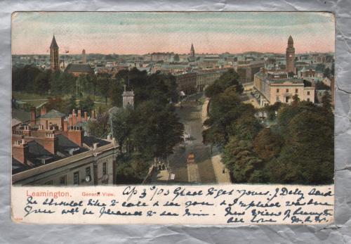 `Leamington. General View` - Postally Used - Leamington Spa 4th April 1903 Postmark 