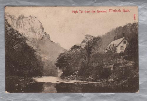 `High Tor from the Derwent, Matlock Bath.` - Postally Used - Wednesbury 29th July 1910 - Stengl & Co Ltd