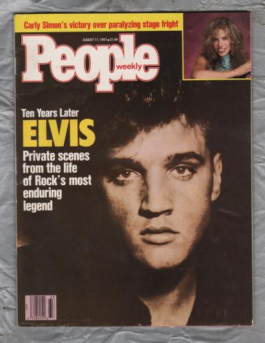 People Weekly - Vol.28 No.7 - August 17 1987 - `Ten Years Later: ELVIS` - Published by Time Inc.