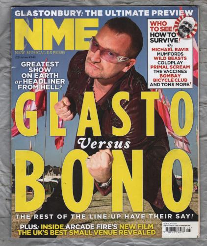  NME - 25 June 2011 - `Glasto versus Bono` - Published by IPC Media
