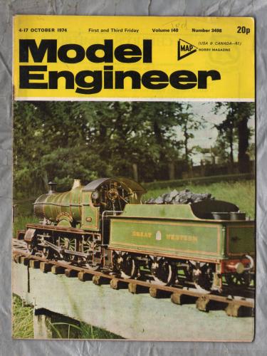 Model Engineer - Vol.140 No.3498 - 4-17 October 1974 - `Scale Model Tramcar` - Published by M.A.P. Ltd