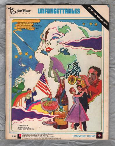 `UNFORGETTABLES` - 25 Irving Berlin Hits - Hammond Organ - Copyright 1970 - Published by Learning Unlimited