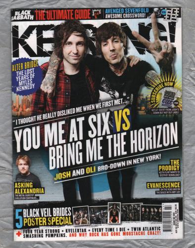 Kerrang! - Issue No.1391 - November 26th 2011 - `You Me At Six vs Bring Me The Horizon` - Published By Bauer Periodicals
