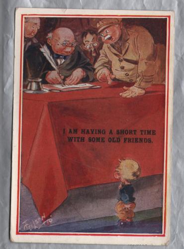 `I Am Having A Short Time With Some Old Friends` - Postally Used - Kington 21st September 1923 - Postmark