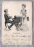 `The Singing Lesson` - Postally Used - Chiswick ?? ? 19?? - Postmark - Dainty Novels Series Postcard