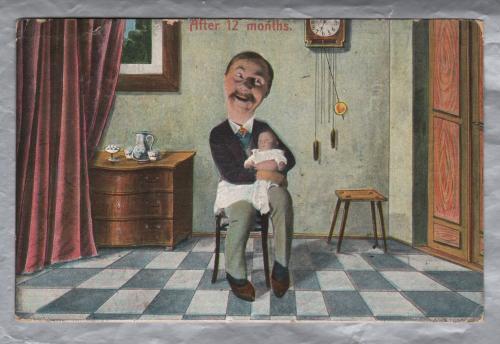 `After 12 Months` - Postally Used - Clapton 11th October 1904 - Postmark - M.Ettlinger & Co. Postcard