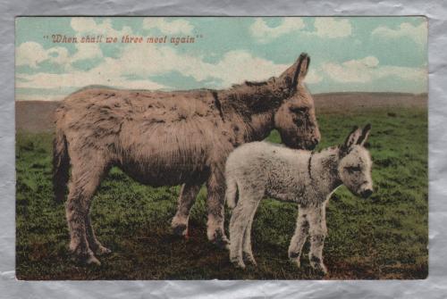 `When Shall We Three Meet Again` - Postally Used - Ipswich - 13th March 1906 - Postmark - Valentine Postcard