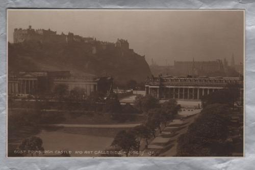 `Edinburgh Castle And Art Galleries` - Postally Used - Edinburgh - 25th August 1925 - Postmark - Judges Ltd Postcard