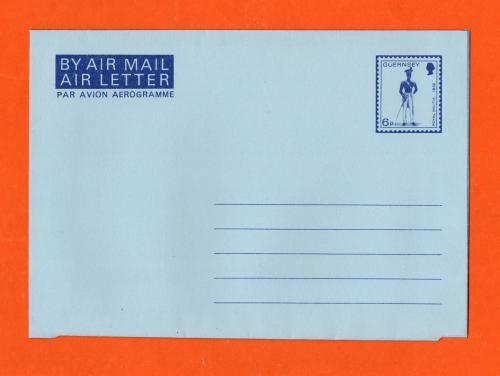 Bailiwick Of Guernsey - Pre Paid - Airmail Envelope - c1974 - Military Uniforms Definitive Issue - 6p Printed Stamp - Unused