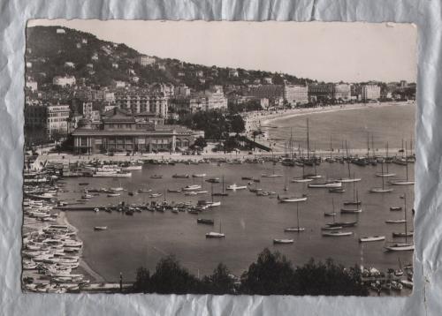 `La Cote D`Azur - Cannes - Le Port et le Casino` - France - Cannes 31st January 1951 Postmark