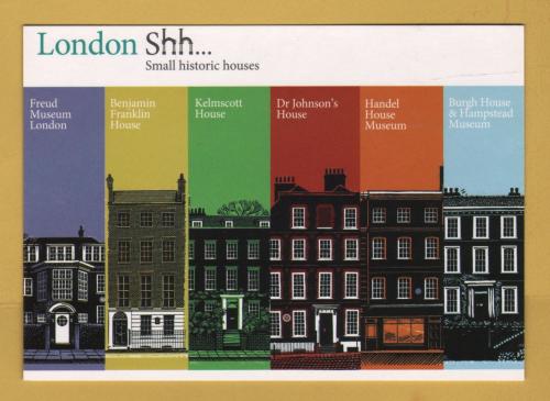 `London Shh... - Small Historic Houses` - Postally Unused - London Shh..Postcard