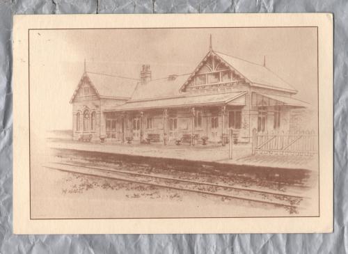 `The Railway Station (1904) and Coffee Shop, Port Erin, Isle of Man` - Postally Used - Isle Of Man ? ? 1993 Postmark - D.J Allen Postcard