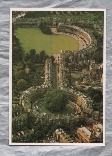 `Aerial View of Bath, Showing the Royal Crescent and the Circus` - Writing To Rear But Postally Unused - Pitkin Unichrome Postcard