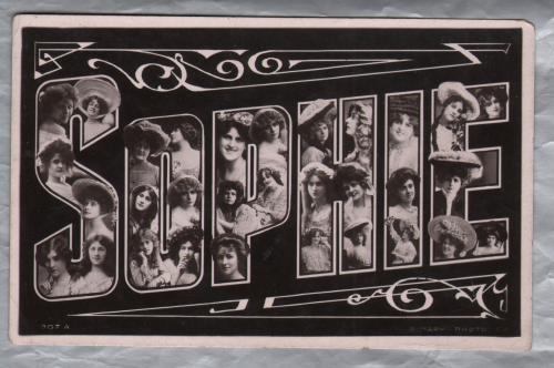 `SOPHIE` - Postally Used - Slough 7th December 1908 - Rotary Photographic Series