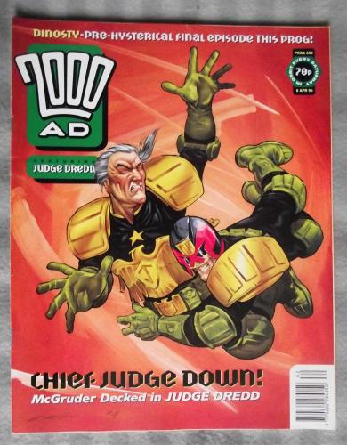 `2000 A.D. Featuring Judge Dredd` - 8th April 1994 - Prog No.882 - `Chief Judge Down!; Mc Gruder Decked In Judge Dredd` .