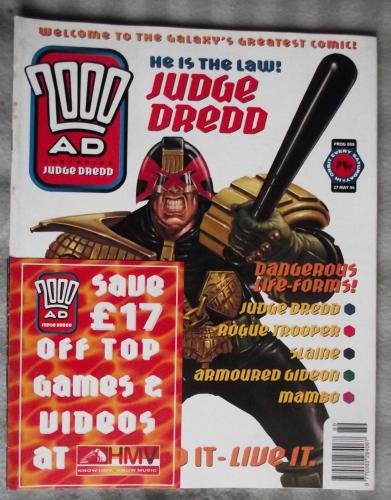 `2000 A.D. Featuring Judge Dredd` - 27th May 1994 - Prog No.889 - `He Is The Law! Judge Dredd`.