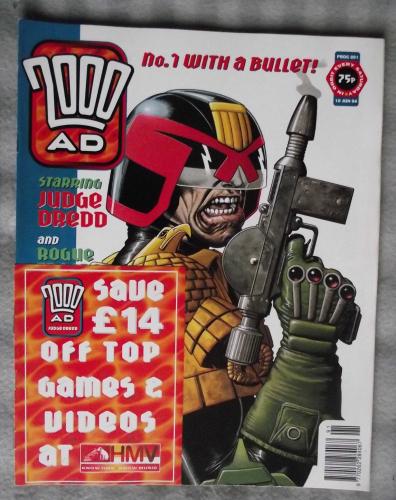 `2000 A.D. Featuring Judge Dredd` - 10th June 1994 - Prog No.891 - `No.1 With A Bullet!`.