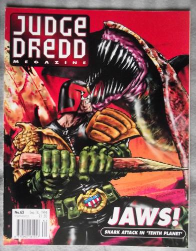 Judge Dredd Megazine - 16th September 1994 - No.62 - `Jaws! Shark Attack In `Tenth Planet``