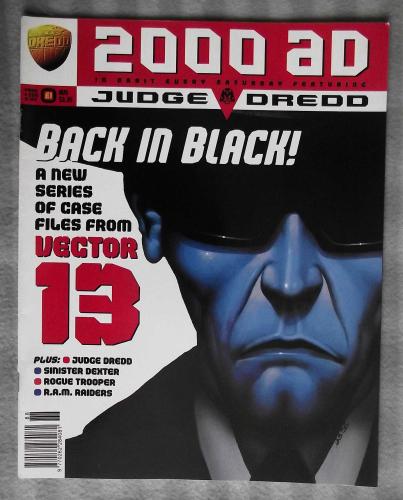 `2000 A.D. Featuring Judge Dredd` - 21st April 1996 - Prog No.988 - `Back in Black`.