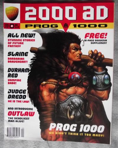 `2000 A.D. Featuring Judge Dredd` - 16th July 1996 - Prog No.1000 - `Durham Red: Vampire Babe!`