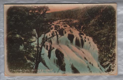 `Swallow Falls - Bettws y Coed` - Postally Used - Colwyn Bay 28th July 1915 Postmark - The Milton Postcard