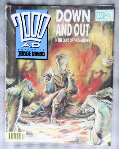 `2000 A.D. Featuring Judge Dredd` - 28th April 1990 - Prog No.676 - `Down And Out: In The Land Of The Shadows`.